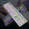 thumbnail image 4 of Lubelski 104Pcs/Set Keycaps Retro Anti-deform ABS Mechanical Circular Keycaps Decor for 104-key Mechanical Keyboard, 4 of 7