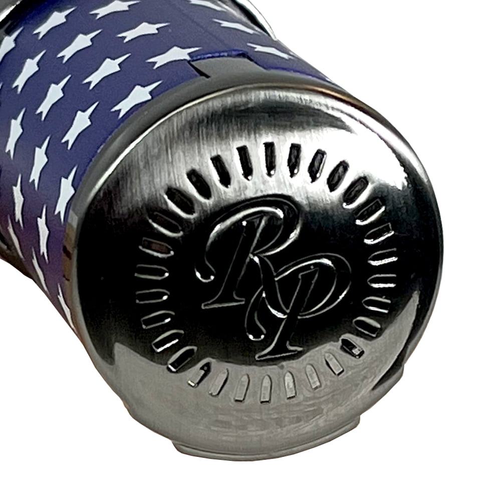 Rocky Patel Cigar Lighter Diplomat 5 Torch Lighters with Punch - American Flag - Gunmetal
