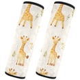 thumbnail image 2 of WOBOGO Cartoon Giraffe Seat Belt Cover 2 Piece Soft Comfort Driving Shoulder Pad Suitable for All Cars and Backpacks, 2 of 8