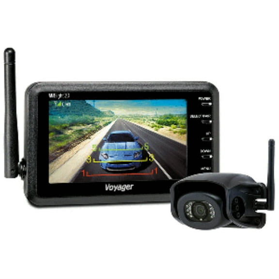 ASA Electronics WVSXP43 Backup Camera; Voyager®; For Pre-Wired Systems; Rear End Mount; 4.3 Inch LCD Color Monitor; Integrated Microphone; Wide Viewing Angle; IR LED Low-Light Assist