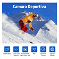 thumbnail image 2 of Cámara Deportiva Bloosom  Sumergible Hd 1080p Wifi Negro, 2 of 4