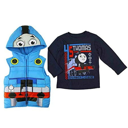 Thomas & Friends Infant & Toddler Boys Blue Train Engine Shirt & Vest Set
