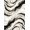 Black White Gold, Pattern 15, variant on ODIKA 8'x10' Washable Area Rug Non-Shedding, Easy Care, Contemporary Inspired Motif Featuring Contrasting Ripple Waves for King Size Bedroom Under Bed, Master Suite
