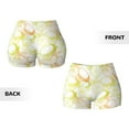 thumbnail image 5 of Xecao Lemon Potatoes Print Workout Shorts for Women Soft Smooth Gym Yoga Scrunch Active Tennis Workout Running Shorts, 5 of 9