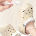 thumbnail image 5 of Clogs Sandals Replacement Heel Straps with Rivets Replacement PVC Clogs Straps For Clogs Sandals Men Women Beach Shoe White, 5 of 5