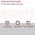 thumbnail image 2 of RTMOTO LED Taillights Taillamps Assembly Compatible with Model S EV 2021-2025 Amber Signal Red Brake Running White Reverse Lights White Tubes/Smoked-out Lens, 2 of 6