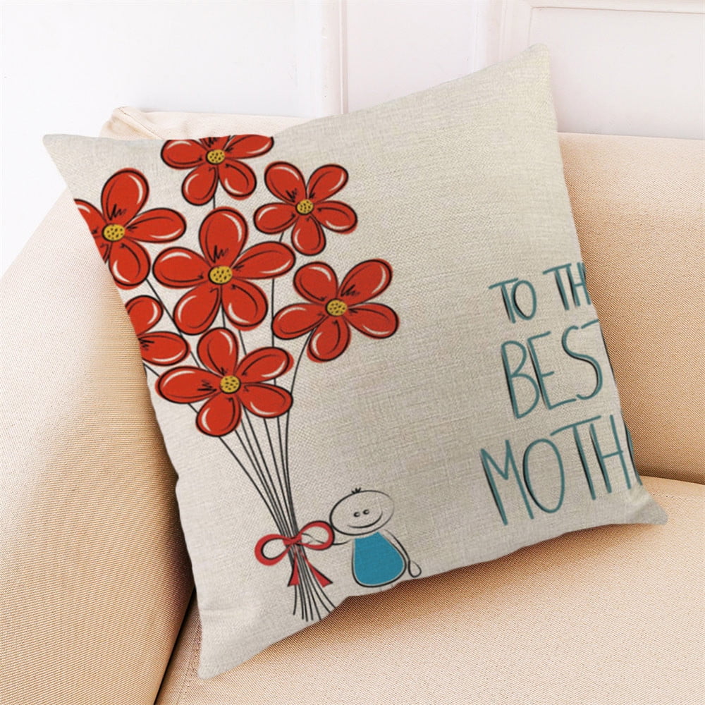 Happy Mothers' Day Sofa Bed Home Decoration Festival Pillow Case