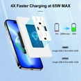 thumbnail image 3 of 65W USB C PD Outlet Fast Charging for Laptop,Nineleaf 3PK GaN Type C Outlet,15 Amp Tamper Resistant Receptacle Plug,Electrical USB Socket Charge for Mac Air,iPhone 15,Android,UL Listed, 3 of 4