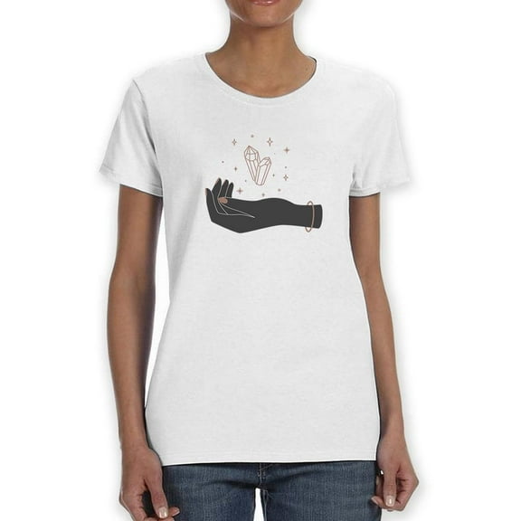 Floating Crystal Shaped T-Shirt Women -Image by Shutterstock, Female x-Large