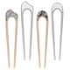thumbnail image 3 of 4 piezas de cabello metal horquilla en forma de U, 3 of 6