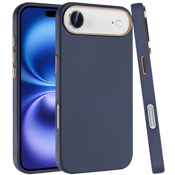 Case for Apple iPhone 17 Hybrid Armor Shockproof, Durable Bumper Rubber Gummy Gel Slick Hard PC Silicone TPU, XPM Phone Cover fit Apple iPhone 17 (6.3") [Blue]