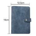 thumbnail image 5 of A6 Leather Notebook Cover, Loose-Leaf Refillable Organizer For Cash, Cards & Notes - 19 X 12.5cm Travel Journal & Stationery Wrapping Leather Notebook Cover, 1Pc, Multicolor(Blue1,7.5x4.9"), 5 of 8