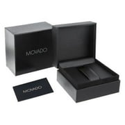 MOVADO Swiss Museum Classic Black Dial Mens Gold Slim Leather Watch
