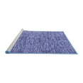 thumbnail image 2 of Ahgly Company Machine Washable Indoor Round Oriental Blue Modern Area Rugs, 8' Round, 2 of 4