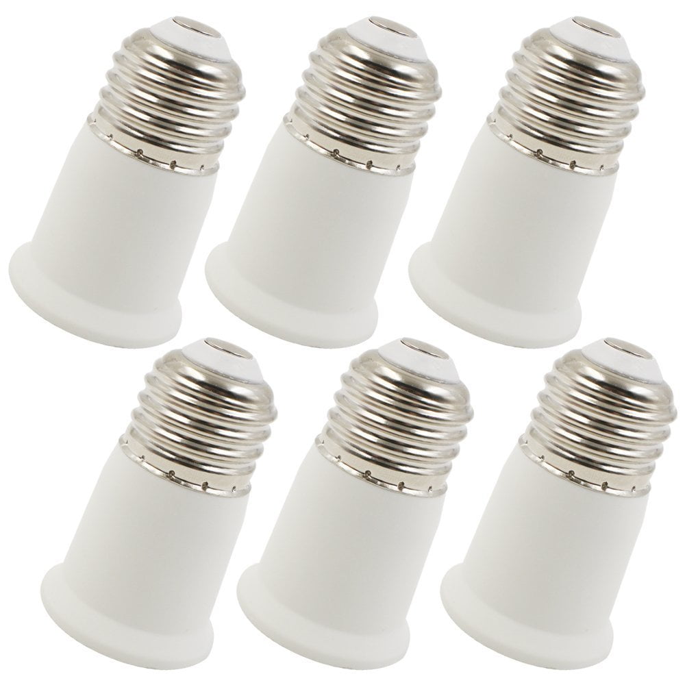 bulb socket converter 4 pieces A-618 waterproof lamp holder E26 / E27 E26 to E26 socket extender E26 / E27 to E26 / E27 lamp holder adapter E26 E27 plastic standard screw-in waterproof socket 