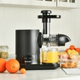 thumbnail image 5 of Costway Horizontal Slow Masticating Juicer Cold Press Extractor w/ Brush Black, 5 of 12