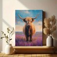 thumbnail image 6 of Qisvanset Highland Cow Oil Canvas Print 15.75x11.81 Inches, 6 of 8