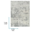 thumbnail image 6 of Livabliss Area Rugs for Living Room, 5x7 Monaco Modern Gray Rug, Bedroom Dining Room Home Decor Stain Resistant Carpet (5'3" x 7'3"), 6 of 8