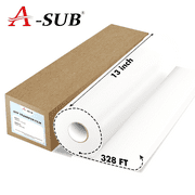 A-SUB DTF Film Roll 13 in X 328 FT DTF Transfer Film for Sublimation DTF Heat Transfer, 13"x328' DTF Paper Roll