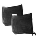 thumbnail image 1 of 2 Pcs Net Drawstring Bag Mesh Equipment Bag Stuff Sack for Sports Beach Sundries Storage (Black), 1 of 4