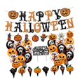 thumbnail image 1 of Halloween Party Decorations Set Happy Halloween Orange Pumpkin Banner for Front, 1 of 5