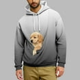 thumbnail image 4 of Yievot Dog Pouch Hoodies for Men Kangaroo Pocket Cat Pouch Sweatshirts Gradient Color Pet Carrier Pullover Pet Holder Long Sleeve Tops, 4 of 5