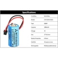 thumbnail image 2 of 5 PCS CR17335SE-R 3V 1800mAh Q6BAT Non-Rechargable 3V Battery for Mitsubishi Q170HBATC Q25PRHCPU QNS FANUC System PLC Memory Backup Power, 2 of 6