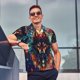 thumbnail image 4 of Balery Mystic Wolf Dreamcatcher Camisa Polo de Hombre con Estampado, de Manga Corta y Tejido Medio, Camisa Tipo Golf Polo-4X-Large, 4 of 6