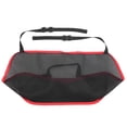 thumbnail image 1 of Red universal para coche, bolsillo para guardar cosas entre asientos, bolsa de malla, barrera para mascotas, accesorios para el interior del coche, color negro con borde rojo., 1 of 14