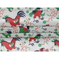 thumbnail image 5 of oneOone Velvet Red Fabric Rooster Cock Diy Clothing Quilting Fabric Print Fabric By Yard 58 Inch Wide-T6, 5 of 7