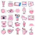 thumbnail image 3 of 50 pegatinas rosas CHAO decorativas para libros maletas y cuadernos grafiti, 3 of 5