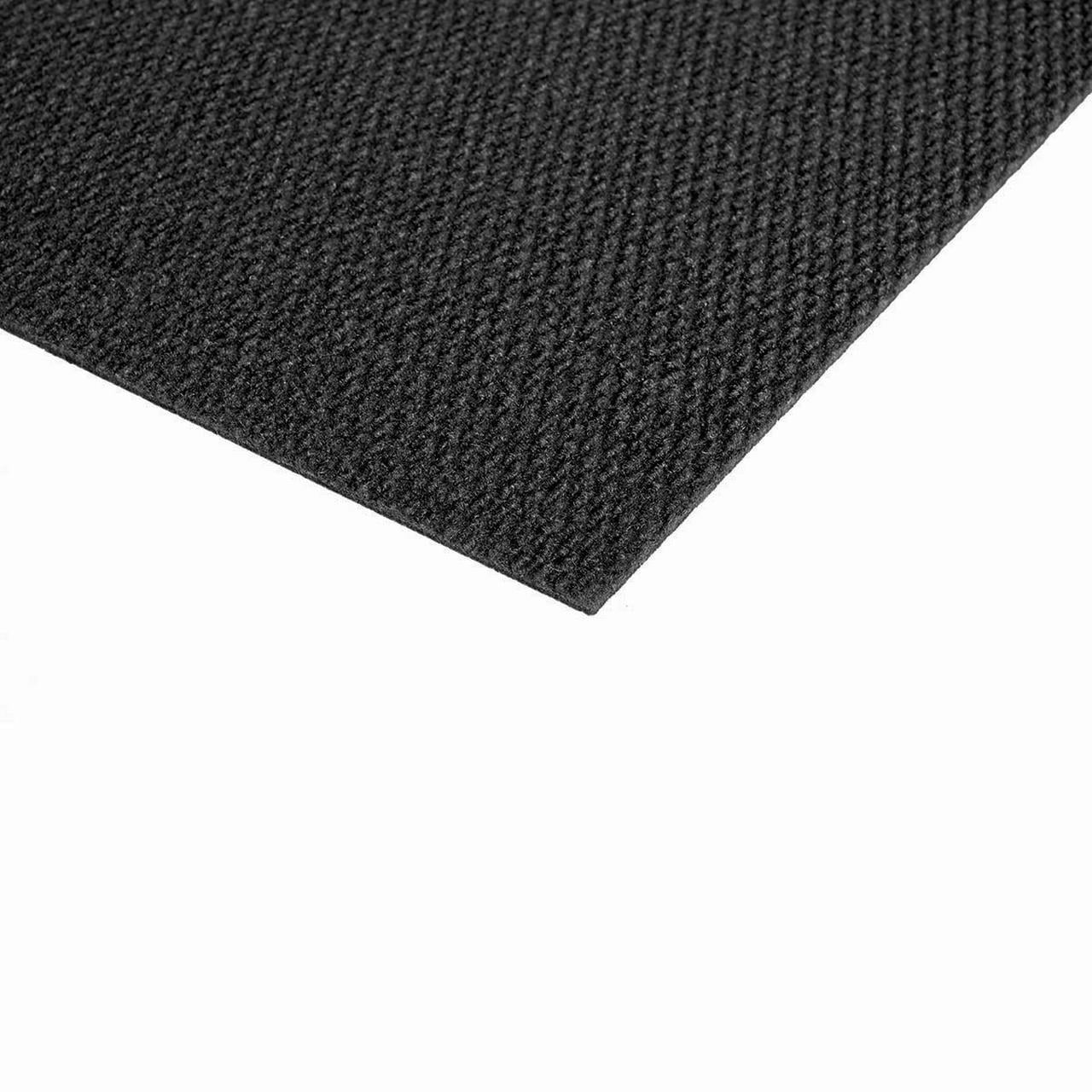 Prominence Black Ice Carpet Tiles - 24" x 24" Indoor/Outdoor, Peel and Stick Carpet Tiles - 60 sq. ft. per box – Pack of 15 Tiles