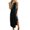 Black, variant on IROINNID Women's Sleeveless Asymmetrical Dress Round Neckline Summer Casual Split Tank Tops Camis Dress Strapless Solid Color Dress