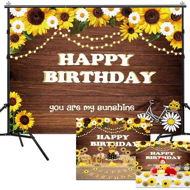 Sunflower Birthday Party Decorations, Happy Birthday Sunflower Birthday Party Decorations, Happy Birthday