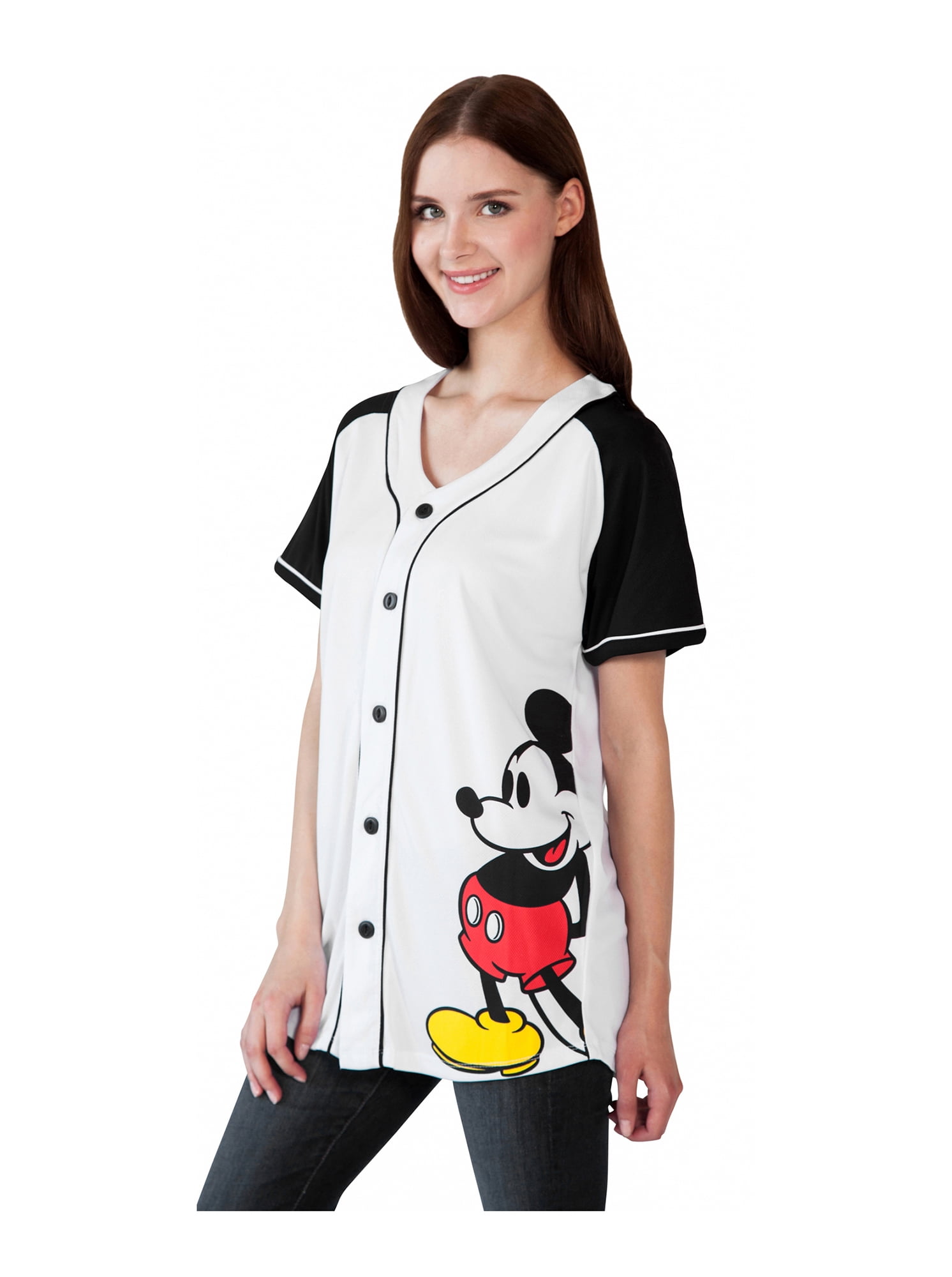 button up baseball jersey womens