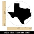 thumbnail image 2 of Texas State Silhouette Self-Inking Rubber Stamp Ink Stamper - Orange Ink - Medium 1 Inch, 2 of 7