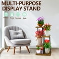 thumbnail image 5 of Flyclix Indoor Plant Stand - 4 Tier Metal Plant Shelf for House Plants, Corner Design for Space-Saving Storage, Ideal Plant Holder for Living Room, Balcony, Garden, or Patio, 5 of 5