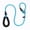 blue, variant on Slip Leash For Small Dogs/Puppy, Anti-Choking Training Leash Rope Leash With Reflective Threads - green