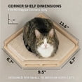 Photo inspiration: Picture Idea: Cat Perch Natural Wood 3 Step Wall Mounted Climbing Furniture