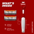 thumbnail image 4 of Dollar Shave Club Indiana 6-Blade Razor Starter Set with College Handle and Refills, 4 of 10