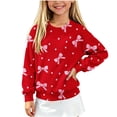 thumbnail image 3 of BXJX Girls Christmas Sweaters Size 10-12, Knit Fall Winter Crew Neck Cute Pullover Xmas Tops, 3 of 6