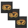 thumbnail image 7 of Red Fire Burns Gamepad Baby Muslin Washcloths Soft Absorbent Face Towel, Video Game Controller Burp Cloths Cotton Bath Wipes 5 PCS Infant Wash Cloth for Newborn Boys Girls 12x12 inches, 7 of 7