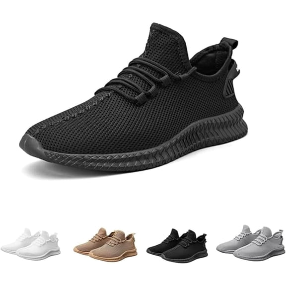 Running Shoes for Men reathable Non Slip Men's Sneakers Knit Mesh Design Walking Shoes for Men Lightweight Men's Trail Running Shoes Workout Shoes