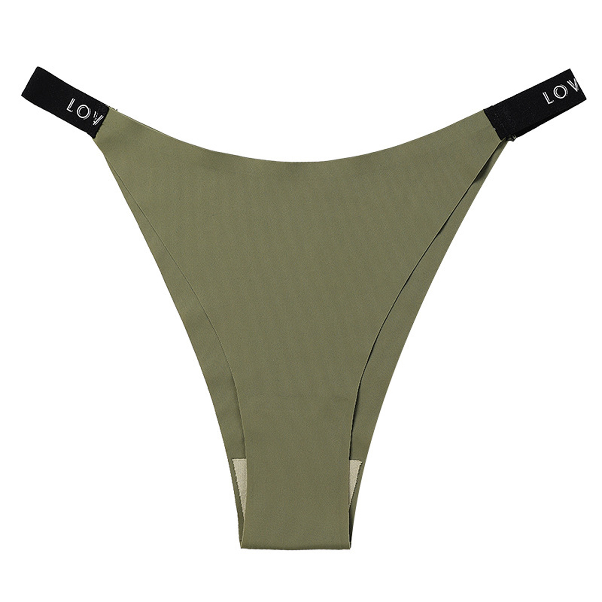 Aaronano Sexy Green Nontrace Cotton Crotch Panties Sports Speed Ice