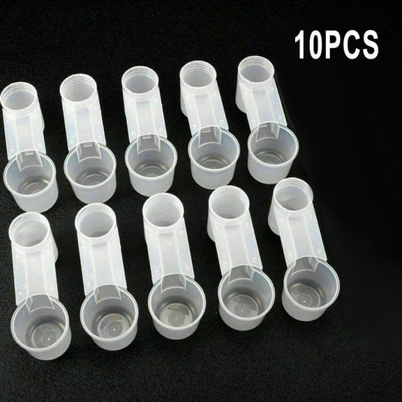 Ana 10PCS Pet Bird Feeder Drinker Cup Water Cup Chicken Poultry Pigeon Quail Home Decor