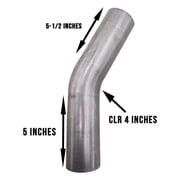 2.5 OD 30 Degree Mandrel Bend Aluminized