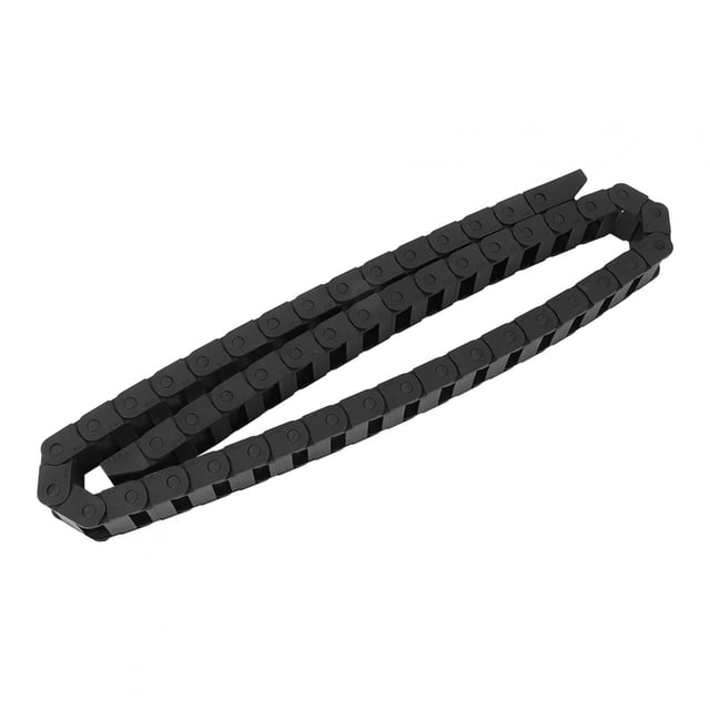Cadena de arrastre de cable de Nylon Bling Bling negro R18 1 metro para impresora 3D máquina CNC 10 x 20 mm
