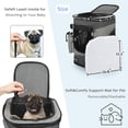 thumbnail image 3 of Pawsse Pet Carrier Backpack for Dogs and Cats up to 15 lbs, 16" H x13.2" L x12" W, Black, 3 of 7