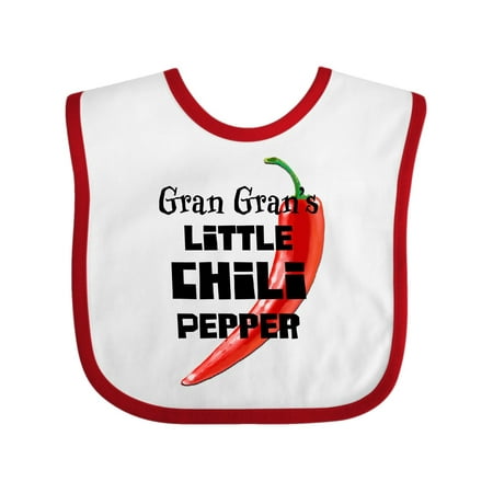 

Inktastic Gran Gran s Little Chili Pepper Gift Baby Boy or Baby Girl Bib
