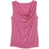 Susie Rose Juniors Plus Cowl Neck Tank w/ Banded Bottom